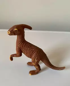 Vintage 1990 Funrise Brown Parasaurolophus Plastic Dinosaur Figure - Picture 1 of 9