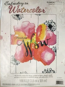 Dimensiones Bordado en Acuarela Kit Absolute Wow 9" x 12" - Imagen 1 de 2