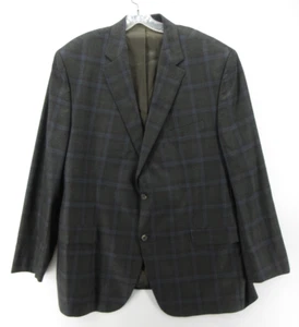 Loro Piana Daniel Cremieux Sport Coat Men 50 Long Gray Blazer Wool Jacket Check - Picture 1 of 15