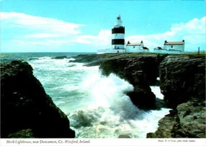 Duncannon, County Wexford UK Irland HOOK LIGHTHOUSE Leuchtturm 4 x 6 Postkarte - Bild 1 von 2