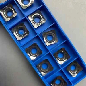 30pcs SEHT1204AFFN-X83 SEKT1204 SEET 45 ° milling inserts for aluminum - Picture 1 of 8
