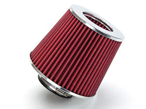 3" Cold Air Intake Filter Universal RED For Chevy Beretta/Biscayne/Brookwood