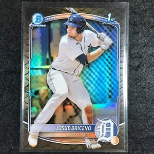 2025 Bowman Baseball JOSUE BRICENO Chrome Prospect 1st Bowman Reptilian #13 - Picture 1 of 1