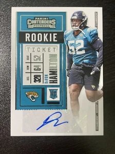 2020 Panini Contenders - Rookie Ticket #247 Davon Hamilton (AU, RC) - Picture 1 of 2