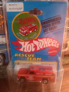 Hot Wheels Emergency Squad RESCUE TEAM PATCH CARD - Picture 1 of 3