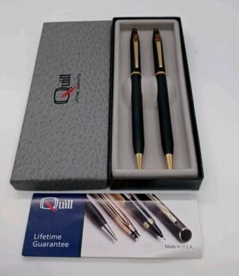 Caneta lápis pena LOGOTIPO OLDSMOBILE conjunto de escrita vintage EUA preto - LEIA - Imagem 1 de 3