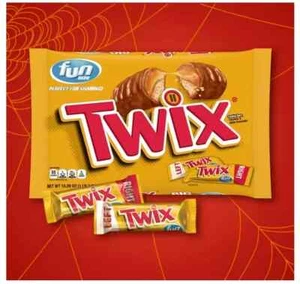 Fun Size Caramel Cookie Halloween Chocolate Bars - 18.28 oz Bulk Candy Jumbo Bag - Picture 1 of 4