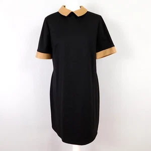 Papaya Black Dress Size 16 Peter Pan Collar - Picture 1 of 7