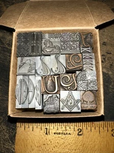 Print Blocks “ Ornamental Borders Dingbats ” Variety of Designs! #55 Beautiful - Picture 1 of 15
