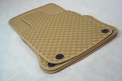 Alfombrillas de goma adecuadas para Porsche Panamera + BEIGE + alfombrillas de goma Foto 1 de 4