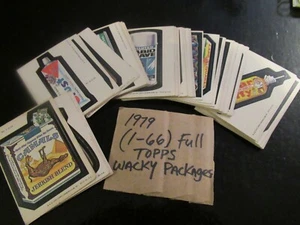 1979 Wacky Packs Stickers Rerun Series 1 #1-66 complete - Bild 1 von 1