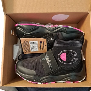 Champion Rally Pro Black HTPNK Multi shoes US Preschool kids CP101681P Hot Pink - Picture 1 of 18