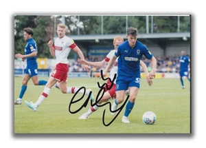CALLUM REILLY HAND SIGNED 6X4 PHOTO - AFC WIMBLEDON - FOOTBALL AUTOGRAPH 1. - Picture 1 of 1