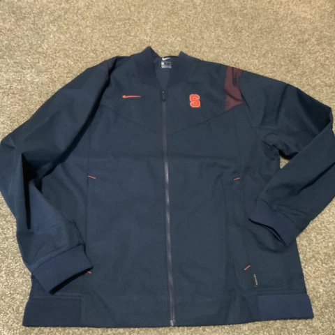 Nike Syracuse Orange On-Field  Full-Zip Jacket Men’s Size: XL NWOT Navy Blue Cover
