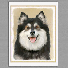 6 Finnish Lapphund Blank Art Note Greeting Cards