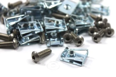 Pack of 25 Stainless Steel Fairing Std Bolts m5 5mm x 16mm & Speed Clips Lug Nut - Image 1 of 4