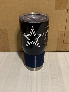 Dallas Cowboys NFL 30oz Blue Tumbler Cup Mug Logo Brands New - Picture 1 of 2