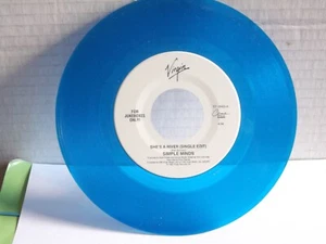 Simple Minds,Virgin,"She's A River",US,7" 45,Jukebox Only,BLUE Vinyl,1995, Mint - Picture 1 of 3