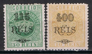 S. Tomé Príncipe, 1902  Af. 59  and 60  complet set MNG CV 191,50€/$224.00 - Picture 1 of 2