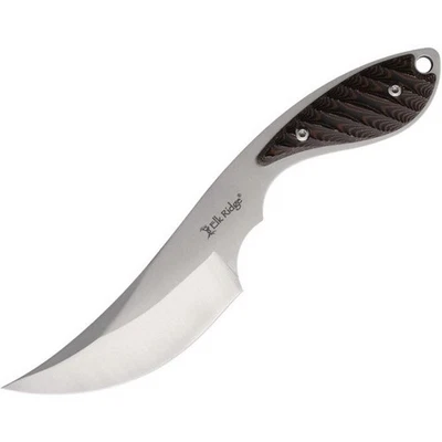 Cuchillo fijo Elk Ridge 3Cr13 hoja de acero inoxidable rojo mango Micarta ER-FIX111MA Foto 1 de 2