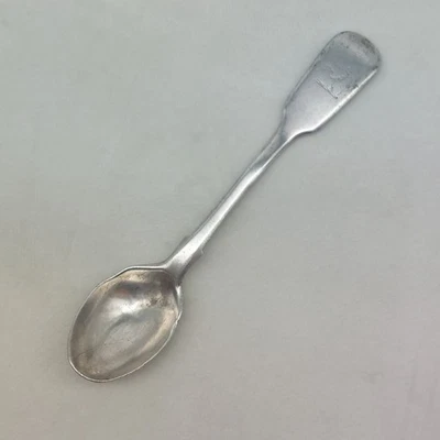 Antigua cuchara de té de plata esterlina Samuel Hayne & DC Londres 1837 Pre Victoria Foto 1 de 4