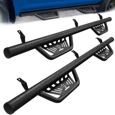 Running Board FOR 24-26 Toyota Tacoma Xtra/Access Cab BLK Drop Down Nerf Bar BOZ Foto 1 de 4