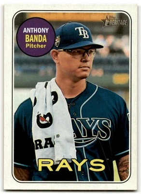 2018 Topps Heritage #714 Anthony Banda Tampa Bay Rays - Image 1 of 2