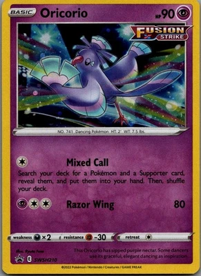 Oricorio Promo SWSH: Sword & Shield Promo Cards SWSH210 NM - Image 1 of 2