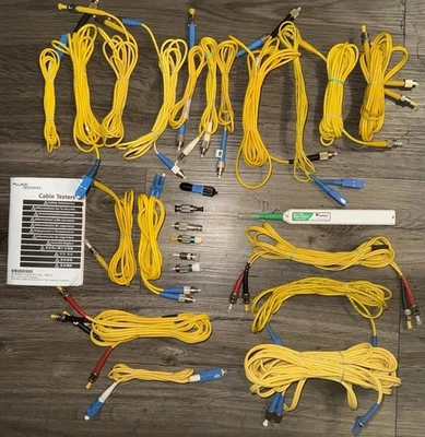FlukeNetworks SingleMode Mulitmode Fiber-Optic Reference Cables Adapters & Cords - Image 1 of 2