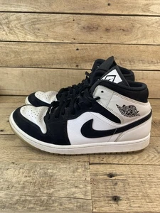 Größe 10 Nike Air Jordan 1 Mid SE Diamond White Black DH6933-100 - Bild 1 von 8