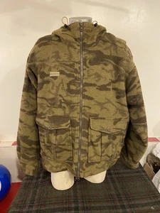 Columbia Camouflage Wool Hooded Zip Camo Jacket Size XL Men's - Picture 1 of 10