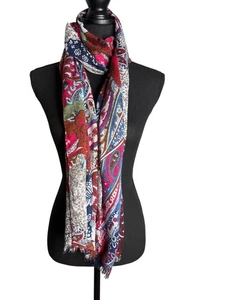 Women's Boho Paisley Floral Scarp Wrap Shawl Mixed Print - Picture 1 of 9
