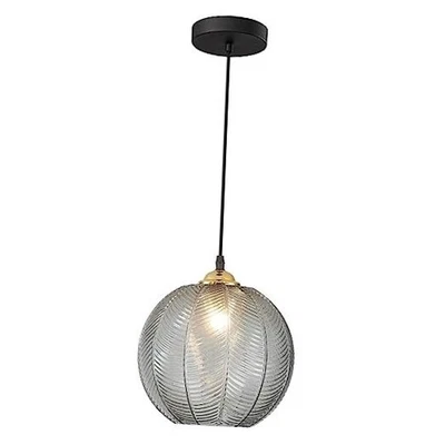  Lighting Modern Smoke Gray Glass Pendant Light Kitchen Smoke Grey 1-Light - Image 1 of 4