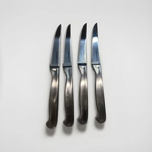 4 Calphalon CLASSIC 4.5" Serrated STEAK Knives w/ Stainless Steel Handle - Picture 1 of 4
