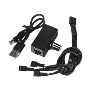 PWM-Drehzahlregler, 12 V, 4-Poliger PWM-Lüfterregler, USB-Typ-C-Stromversor3129 - Afbeelding 1 van 9