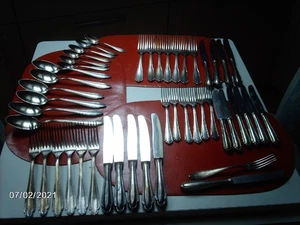 Besteck 100er Silberauflage, 53 Teile H/B Bohn, L. Höhn u.Co - Bild 1 von 2