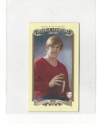 2012 Upper Deck Goodwin Champions Mini #35 John Elway Broncos - Image 1 of 2
