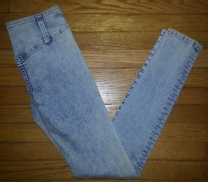 Jeans Divine Rights of Denim ajustados con cremallera lateral azul claro talla 27? 28x32 p2704 - Imagen 1 de 5