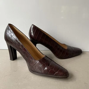 Ralph Lauren high heel brown animal print Size 10B - Picture 1 of 7