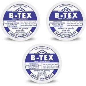 3X B-Tex White Ointment 14g | Ringworm, Eczema, Pimples, Itching Relief - Picture 1 of 4