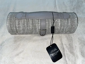 ^Tuscan Designs Brown Tweed Print Hard Shell Jewelry Travel Carry Case NWT - Picture 1 of 9