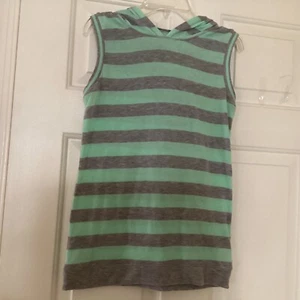 Lot Of 2 Justice Girls Top Sz 12  Size  Green& Gray Pink Graphic Hooded  - Picture 1 of 10