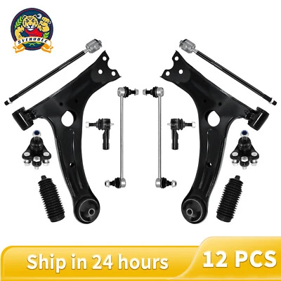 Front Lower Control Arm Tie rod Sway Bar for 2003-08 Pontiac Vibe Toyota Matrix - Image 1 of 4