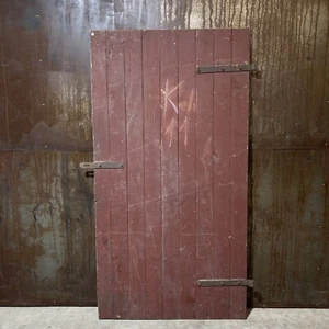 Alte Brettertür Türblatt Kellertür Kellereingang um 1900 / H200 B105 S2,3 cm - Bild 1 von 7
