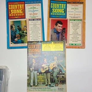 COUNTRY SONG ROUND UP Nov 1969, Feb 1970, September 1972 Music Magazine Set of 3 - Imagen 1 de 10