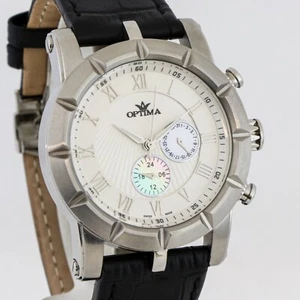 Optima • 45mm Swiss Chronograph Watch • Date SubDay • WR 5ATM • OSC299-SL-1 - Picture 1 of 9