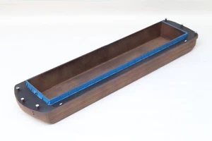 MODEL RIVER BARGE FOR BULK CARGO - EMPTY - OO GAUGE 1/76 SCALE - BLUE - NEW - Picture 1 of 13