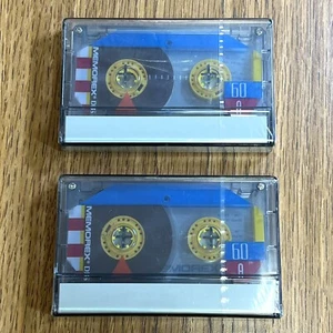 Memorex DBS 60 Minutes Cassette Tape x2 Blank Audio Type 1 Normal Bias NEW NOS - Picture 1 of 5