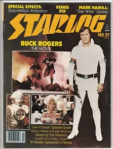 Starlog Magazine #21 Buck Rogers Wonder Woman Battlestar Galactica 1979 Apr EXC! - Picture 1 of 2