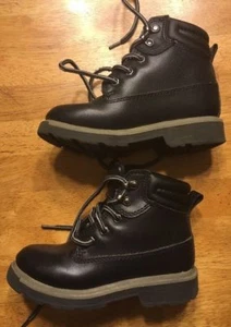 TKS Child Black Mid Top Slip Resistant Boots Size US 11 EU 28.5 MX 18 UK 10.5 - Picture 1 of 11